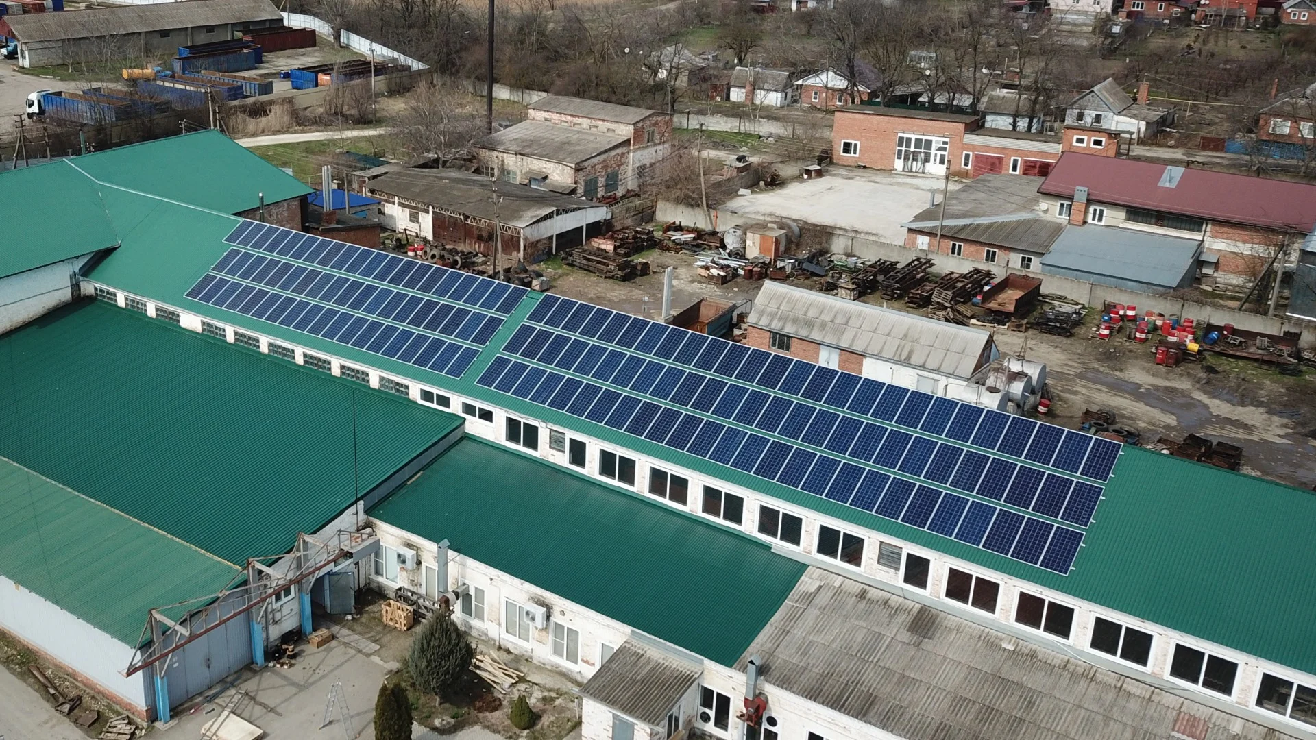 Сетевая солнечная электростанцию на 40 кВт в KAMAZ Центре
